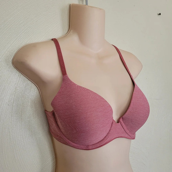 Aerie Full Coverage Mauvewood Pink Colored Bra Size Women's 32D - Picture 4 of 8